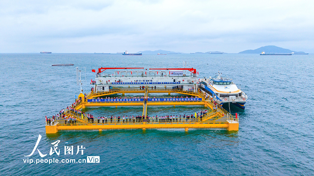 廣東珠海：現代化海洋牧場“標準?！睒影鍏^投產【4】