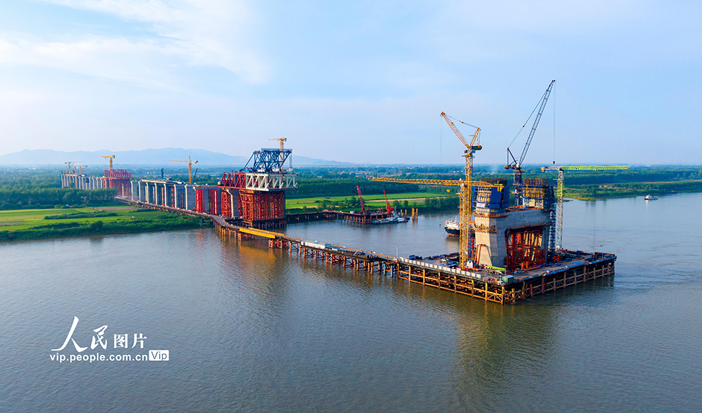 安徽:池州長江公鐵大橋建設穩步推進【2】