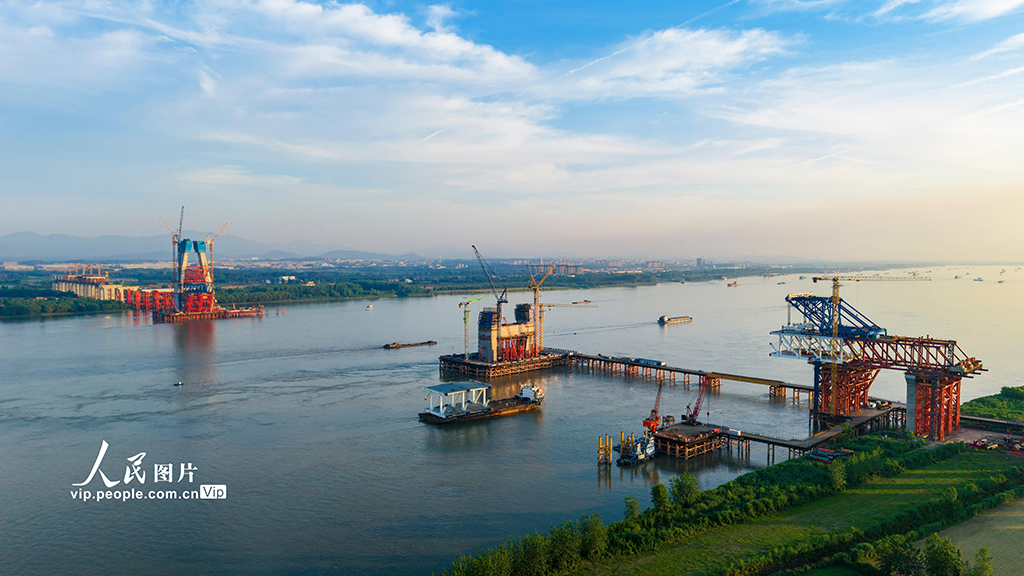 安徽:池州長江公鐵大橋建設穩步推進【5】