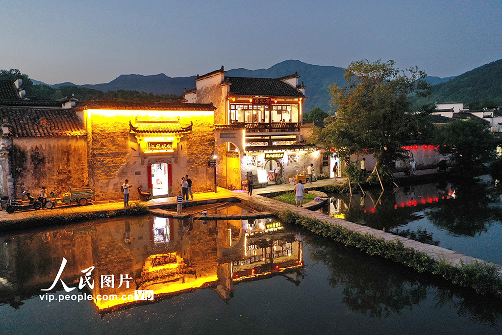 安徽黟縣：宏村夜游熱【4】