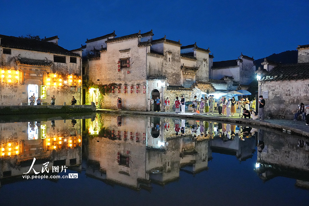 安徽黟縣：宏村夜游熱【6】