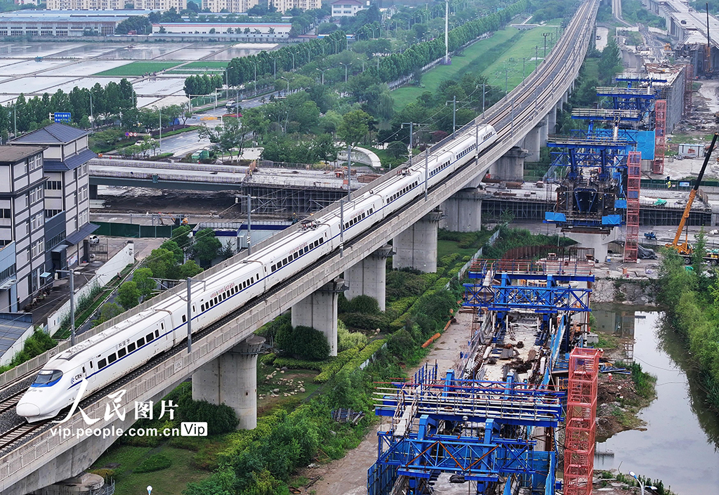 江蘇揚州:新建滬寧合高鐵建設正酣【4】