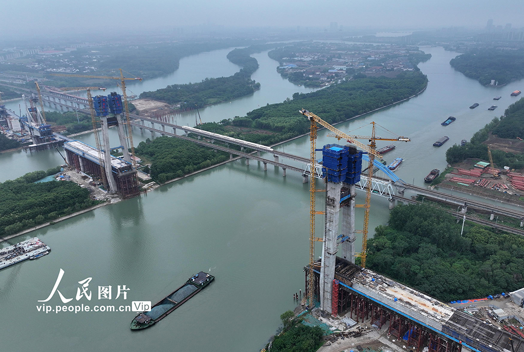 江蘇揚州:新建滬寧合高鐵建設正酣【5】