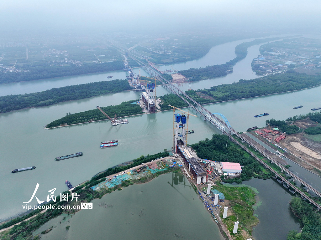 江蘇揚州:新建滬寧合高鐵建設正酣【6】