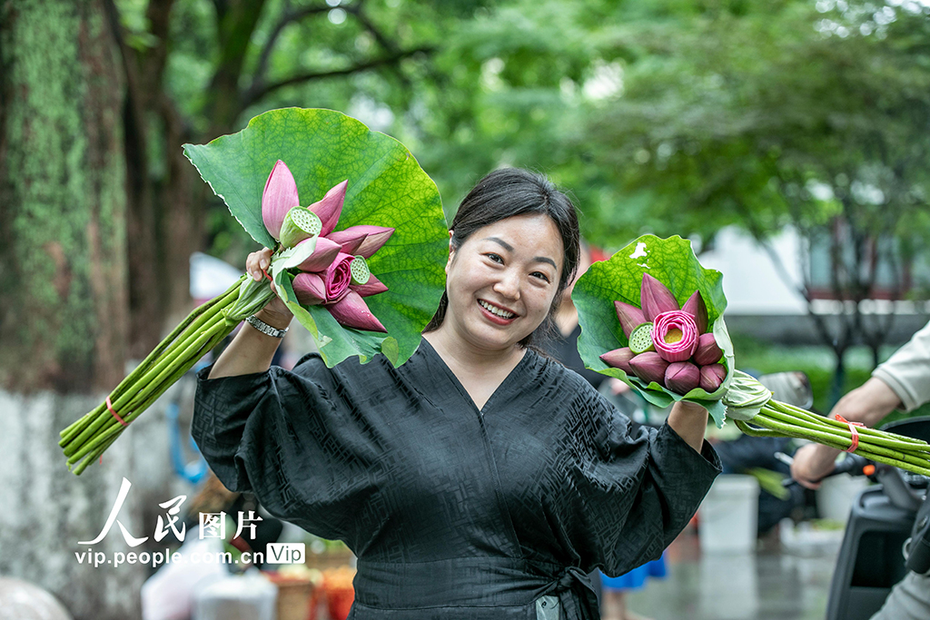 江蘇蘇州:荷花市集開市【2】