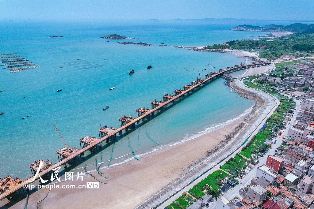 福建惠安：跨海特大橋工程建設正酣【3】