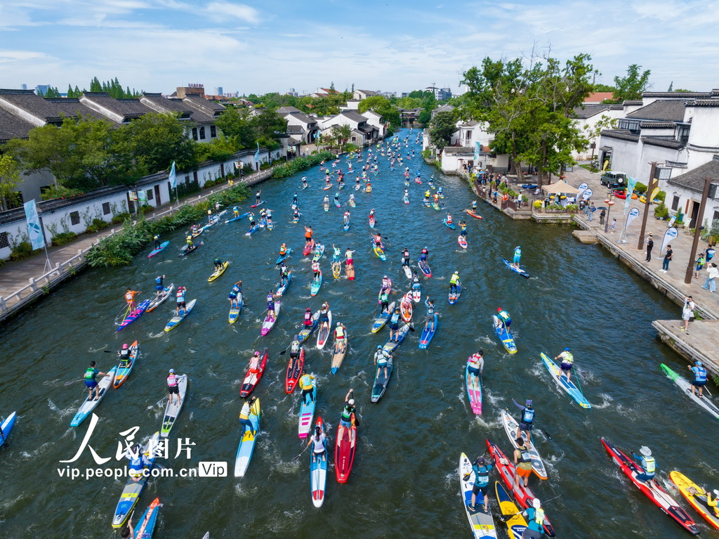 第七屆南潯古鎮槳板公開賽在浙江湖州舉行