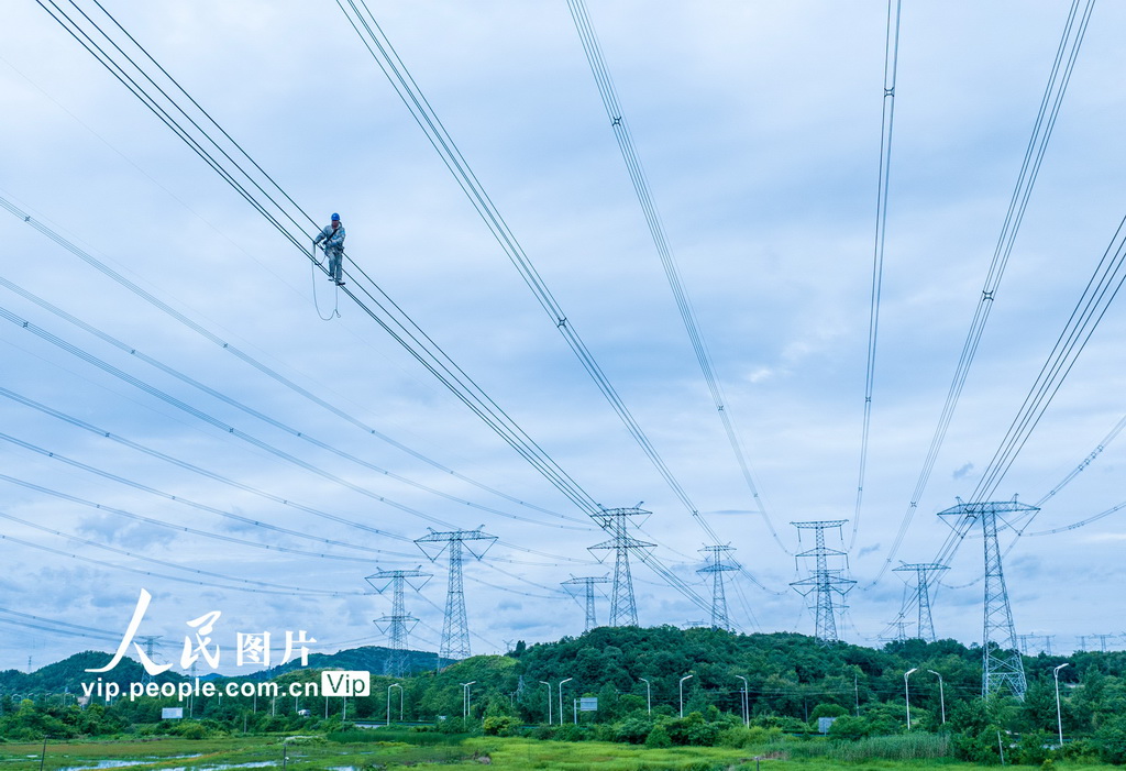 安徽青陽：高空帶電作業保運行【4】