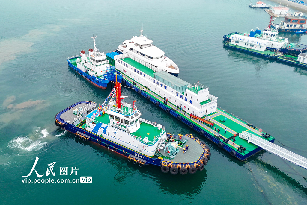 山東青島：全國首艘氫電拖輪投用【2】