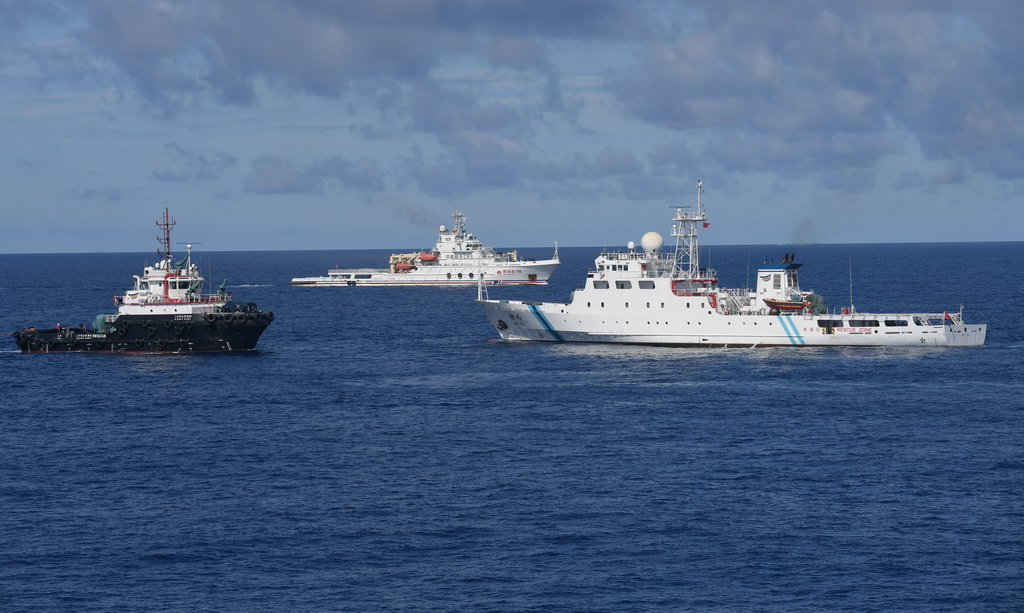 6月26日，船舶開展救助演練。