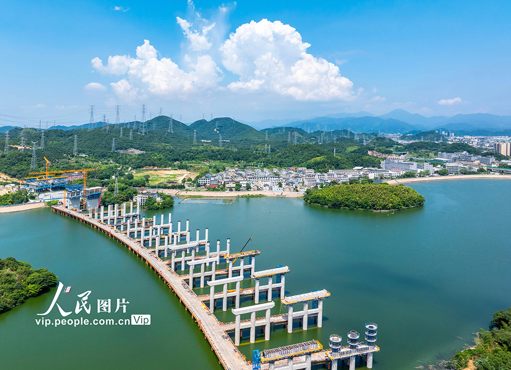 浙江寧海：楊梅嶺水庫大橋建設正酣【5】