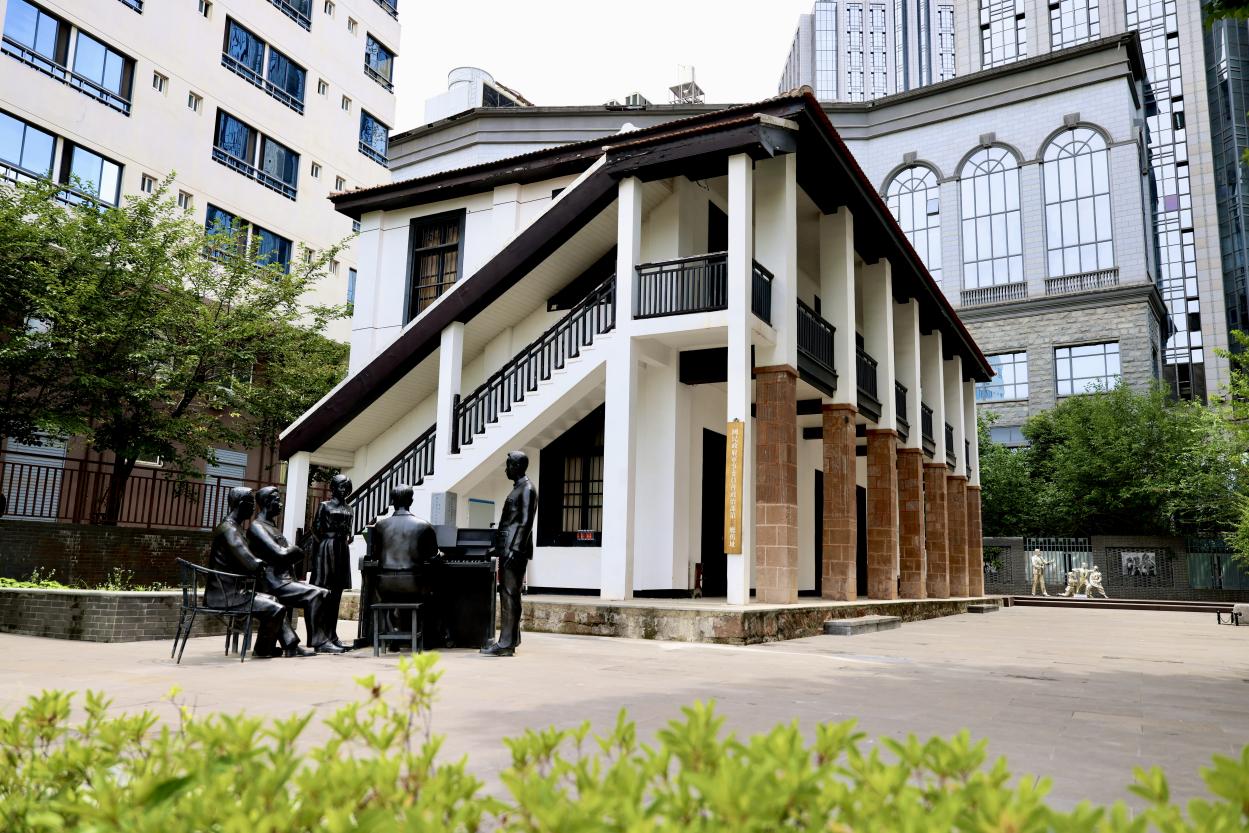 武漢國民政府軍事委員會政治部第三廳舊址。蔣雨師攝