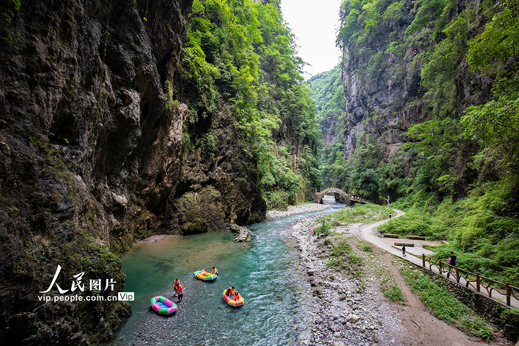 貴州桐梓:峽谷漂流 樂享清涼【5】