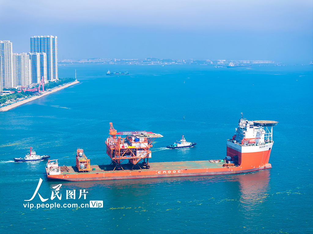 山東青島:西江24-7平臺上部組塊陸地完工起運【2】