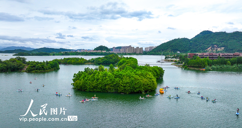 浙江淳安：夏日玩轉水上娛樂項目【2】
