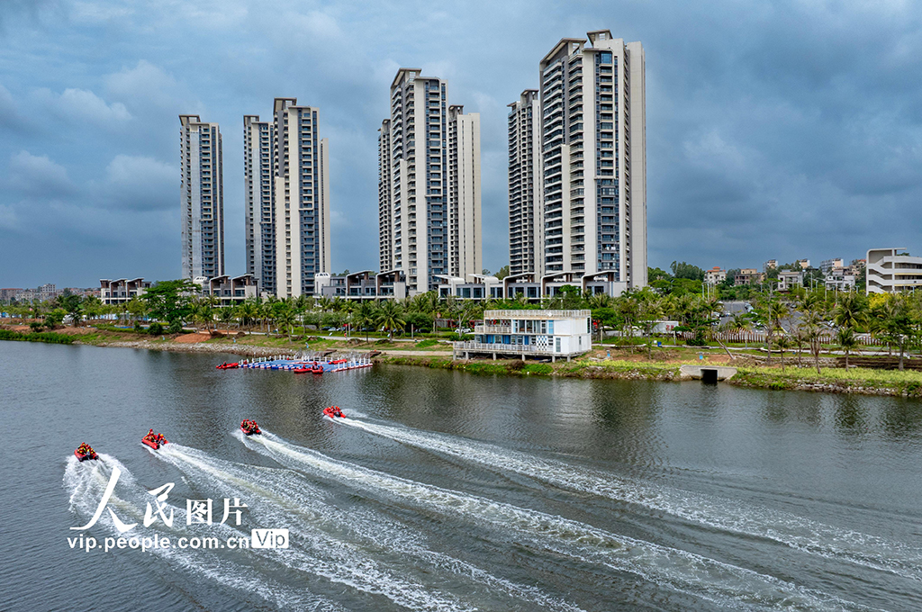 廣東茂名：水上救援演練 防汛應急保安全【4】