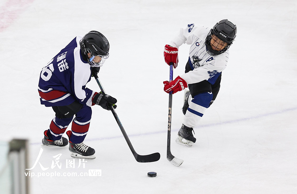 河北石家莊:冰球少年 馳騁冰場【2】
