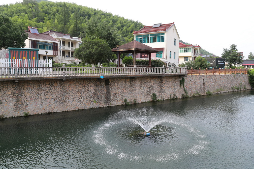 7月16日拍攝的長興縣煤山鎮新川村。新華社記者 龔兵 攝