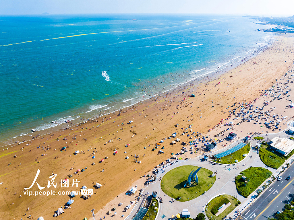 山東青島：海水浴場樂享夏日清涼【2】