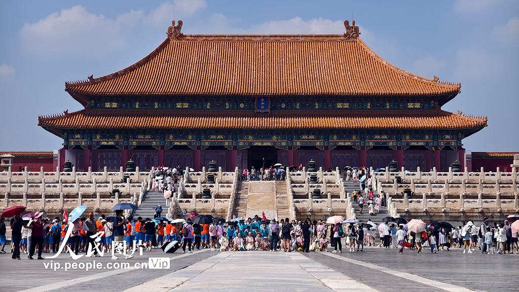 北京故宮博物院迎來暑期客流高峰