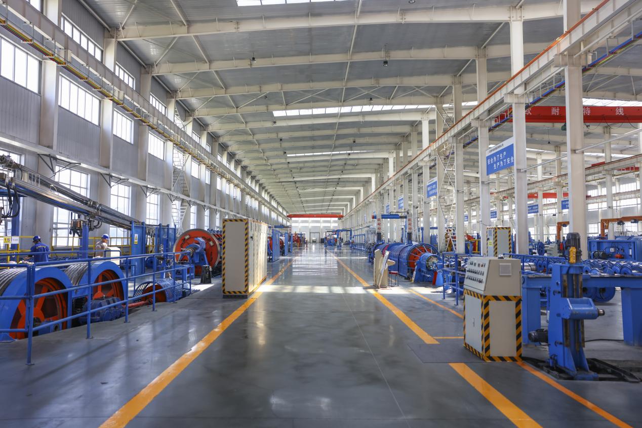 位于大通北川工業園區的歐耐特線纜集團有限公司生產車間。蔣雨師攝