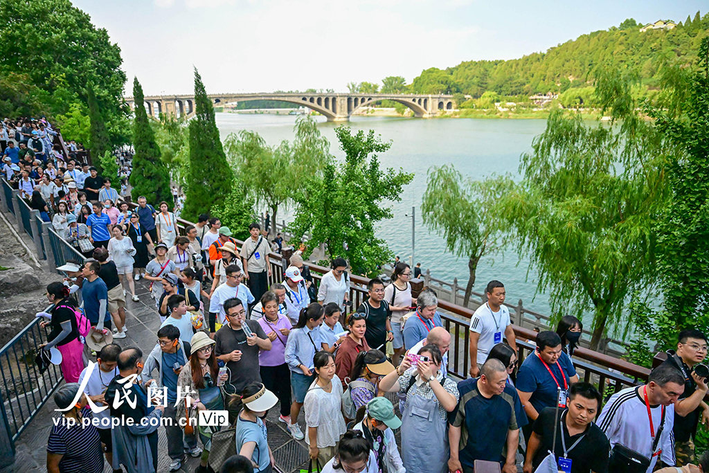 河南洛陽:龍門石窟暑期旅游熱【5】