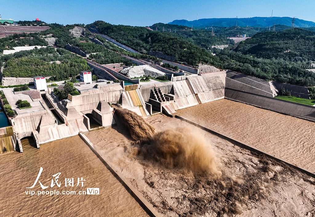 河南濟源:小浪底泄洪防汛【2】