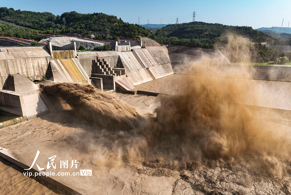 河南濟源:小浪底泄洪防汛【3】