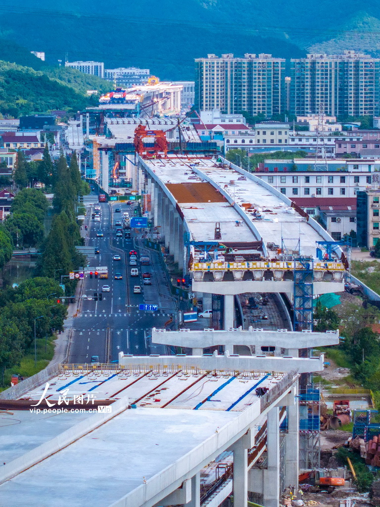 浙江寧波:九龍大道快速路建設正酣【3】