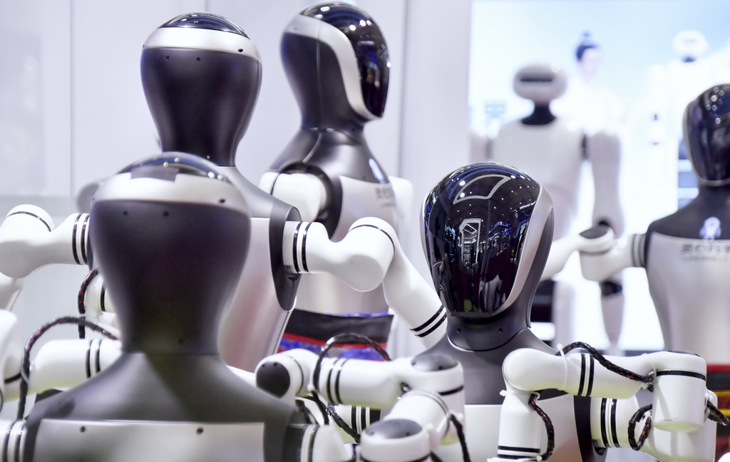 這是8月8日拍攝的2025世界機器人大會上展出的智能機器人。新華社記者 李欣 攝