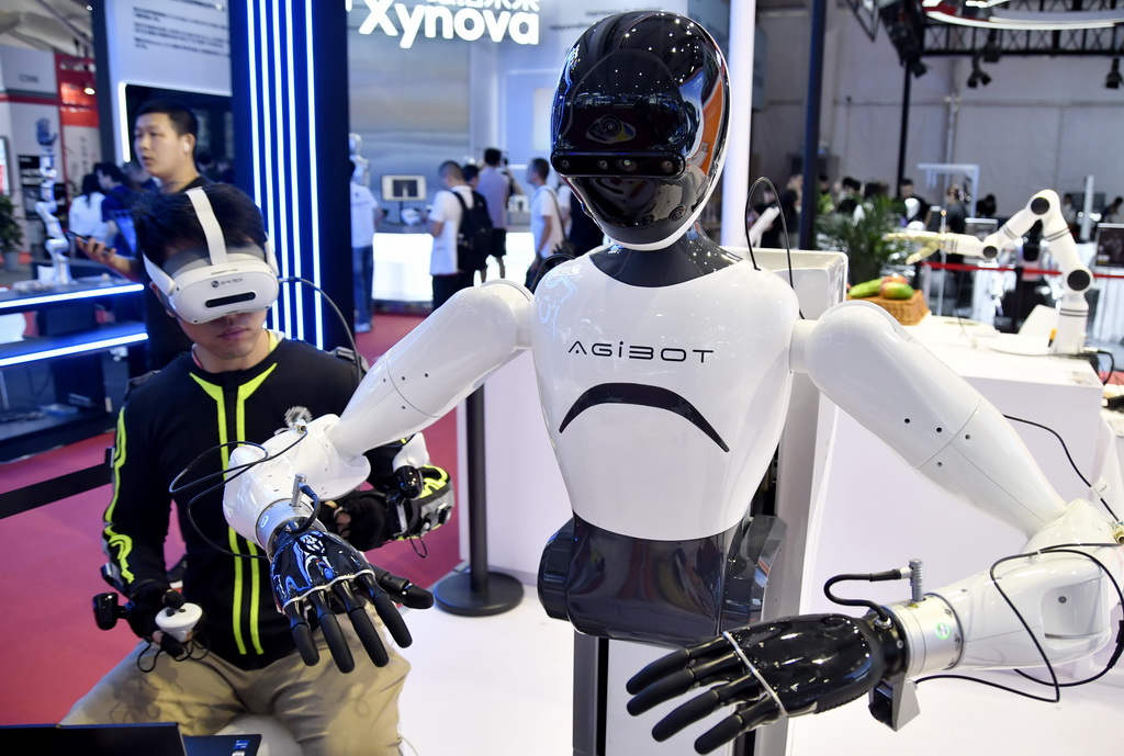 這是8月8日拍攝的2025世界機器人大會上展出的智能機器人。新華社記者 李欣 攝