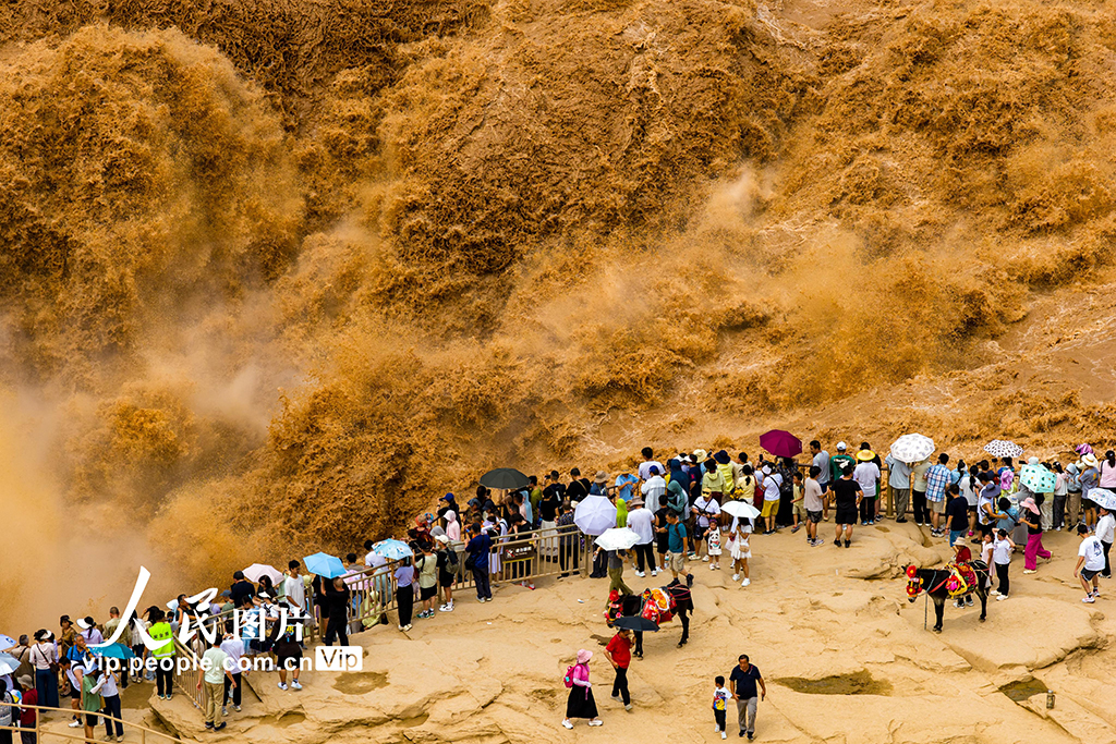 陜西延安:黃河壺口瀑布壯美景色引客來【2】