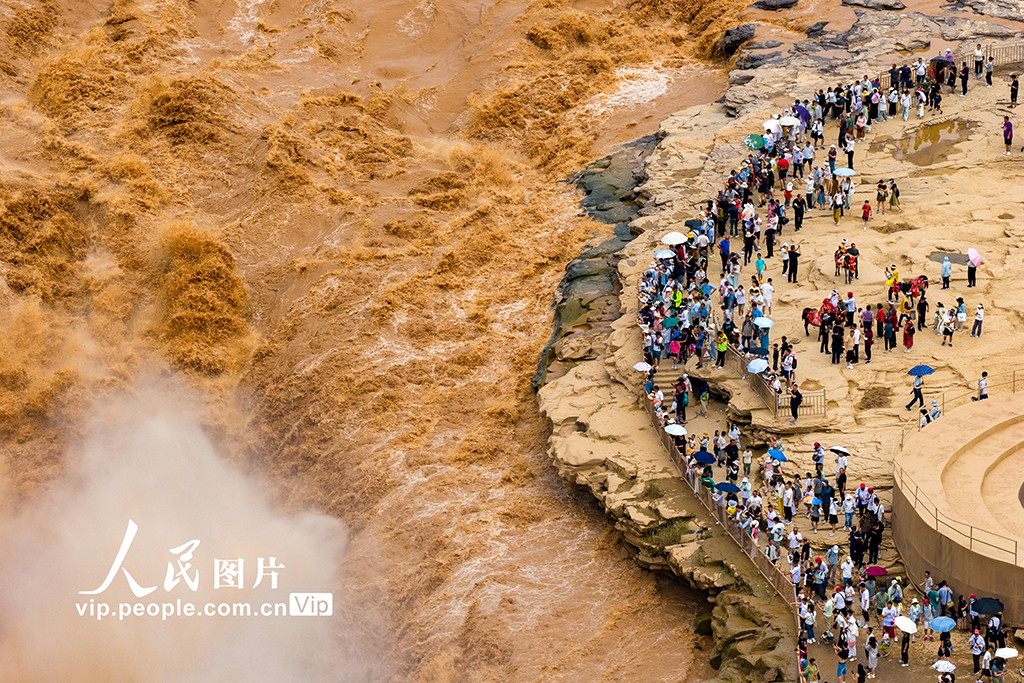 陜西延安:黃河壺口瀑布壯美景色引客來【4】