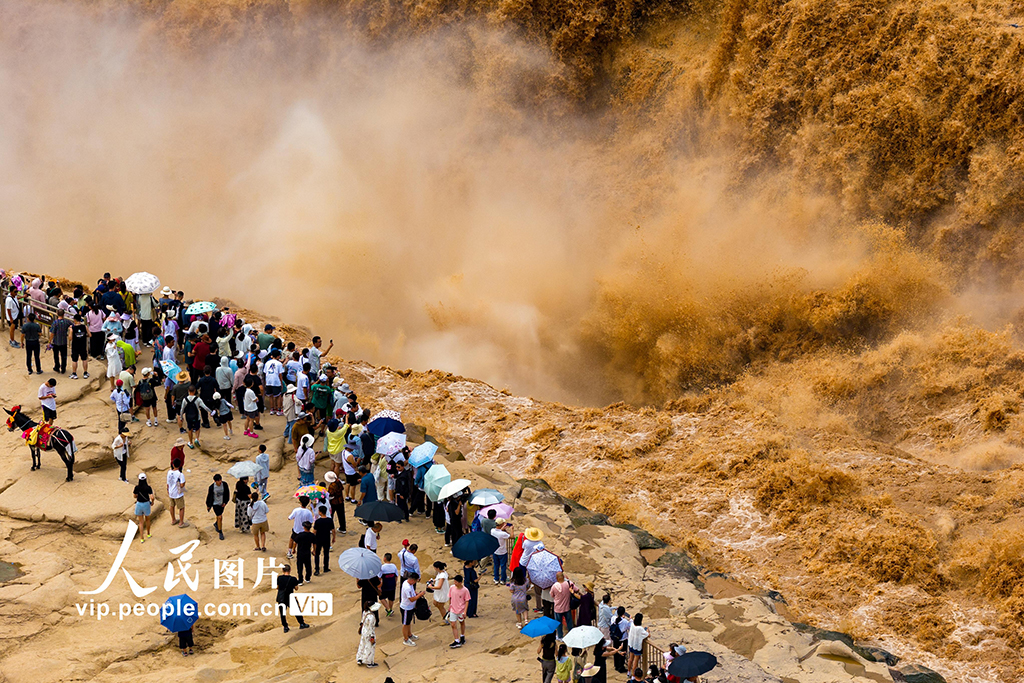 陜西延安:黃河壺口瀑布壯美景色引客來【5】