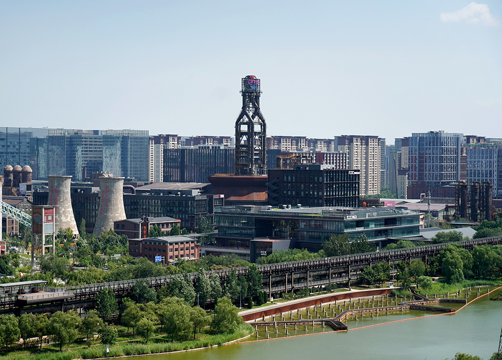 8月11日拍攝的首鋼園區。新華社記者 張晨霖 攝