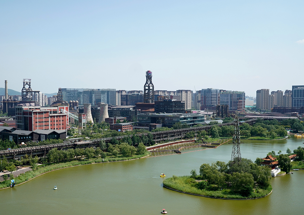 8月11日拍攝的首鋼園區。新華社記者 張晨霖 攝