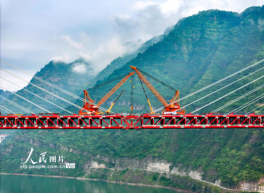 云南綏江:新市金沙江特大橋合龍【4】
