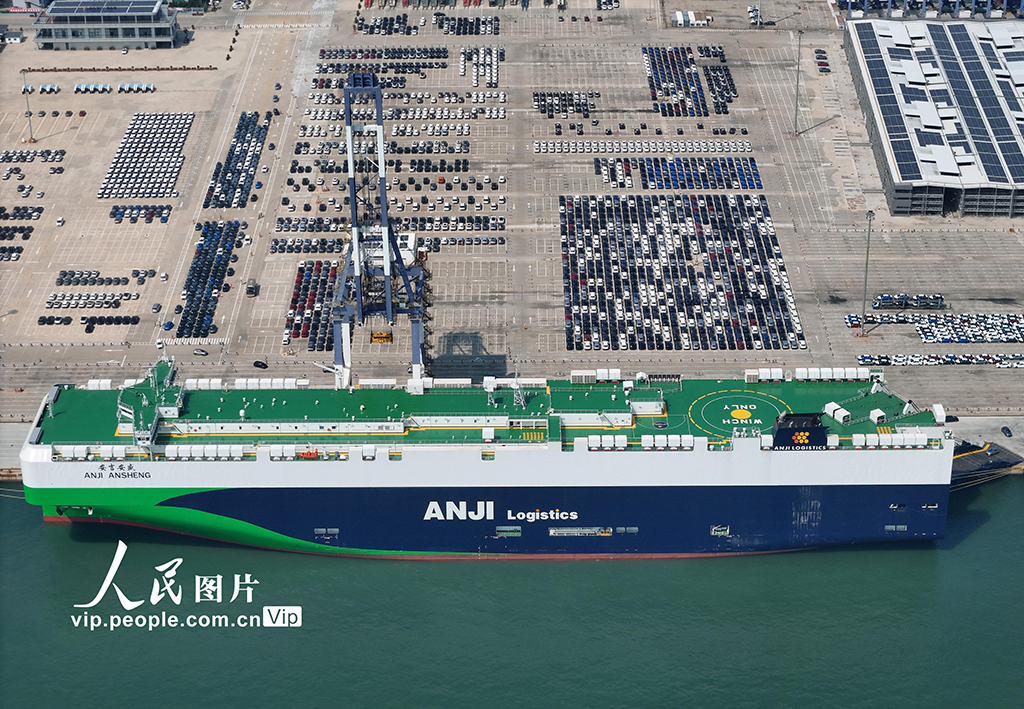 山東煙臺:全球最大9500車位汽車運輸船抵港裝車【6】