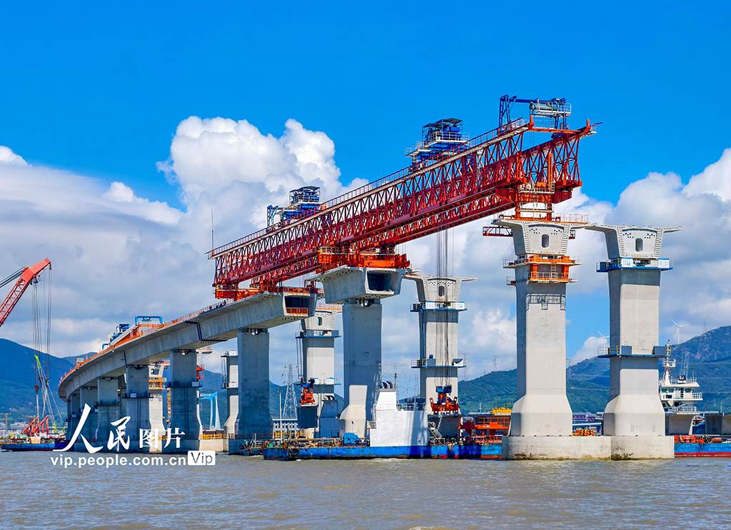 浙江舟山:六橫公路大橋二期工程建設正酣【4】