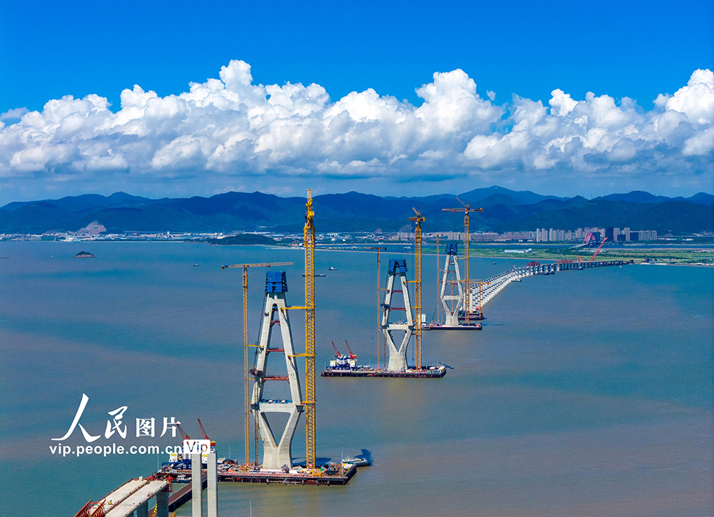 浙江舟山:六橫公路大橋二期工程建設正酣【3】