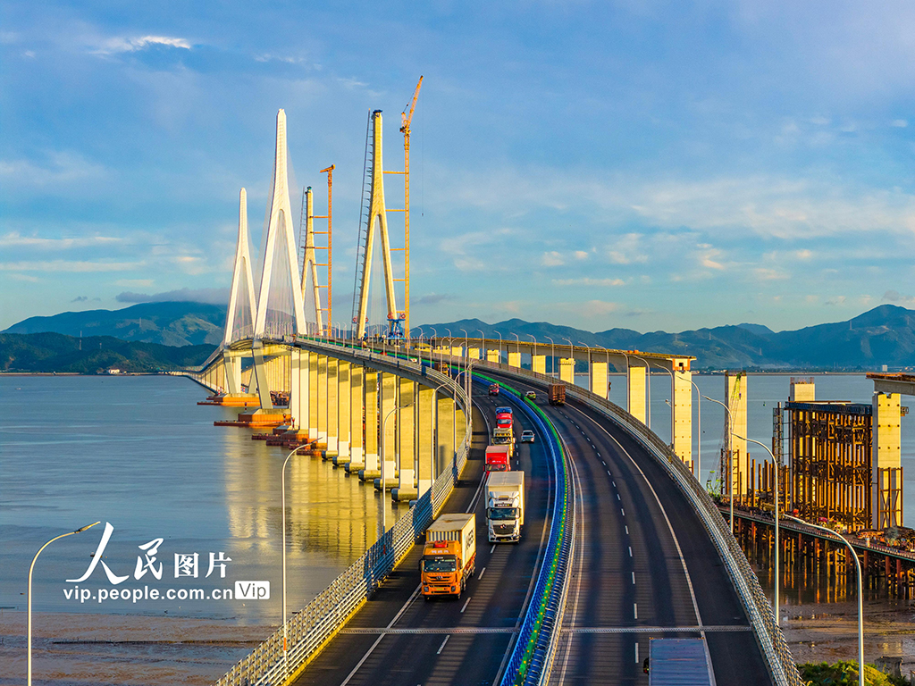 浙江寧波：市域鐵路象山港跨海大橋建設正酣【4】