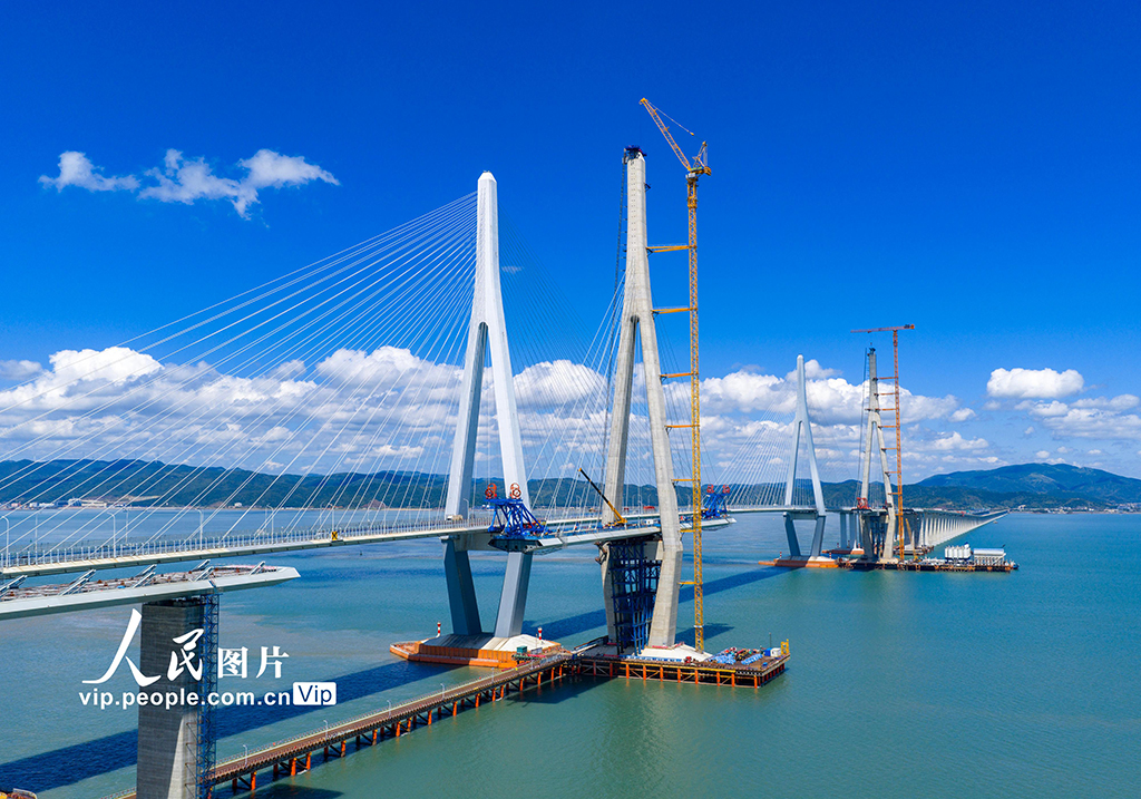 浙江寧波：市域鐵路象山港跨海大橋建設正酣【5】