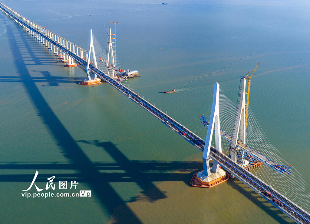 浙江寧波：市域鐵路象山港跨海大橋建設正酣【6】