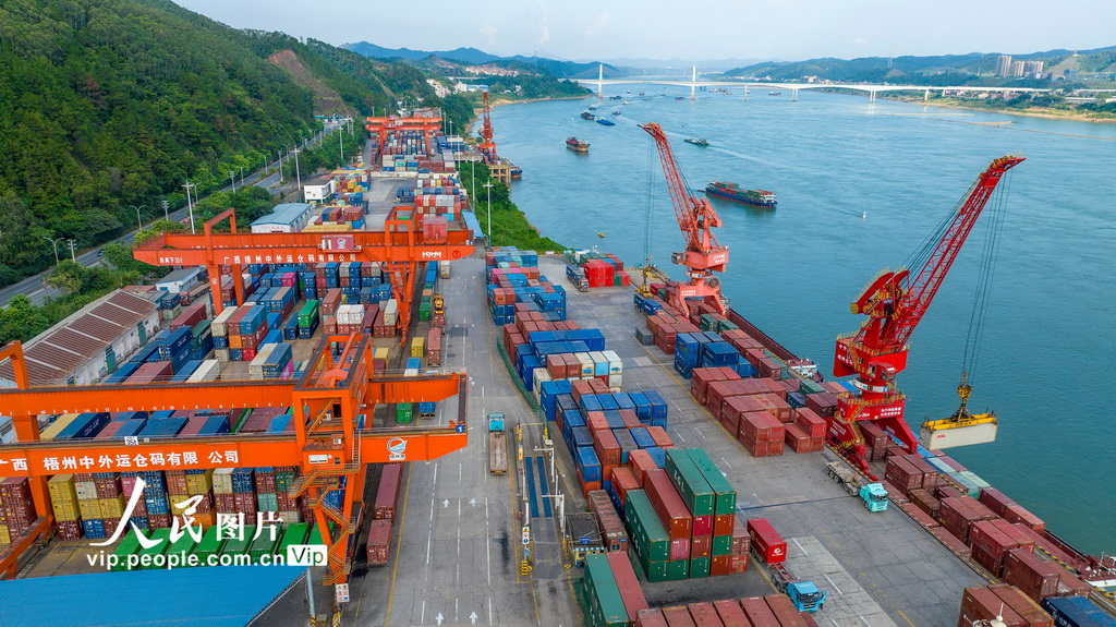 廣西梧州:內河港口作業忙【2】
