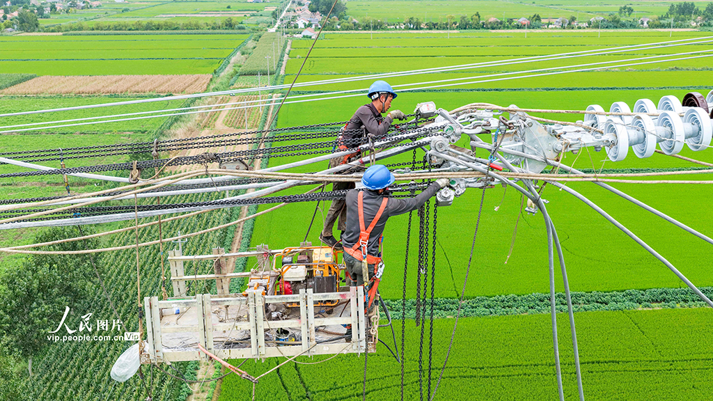 江蘇鹽城:濱海電廠送出工程建設忙【3】