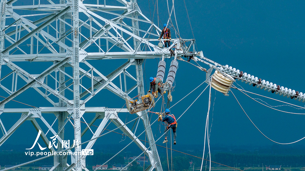 江蘇鹽城:濱海電廠送出工程建設忙【5】
