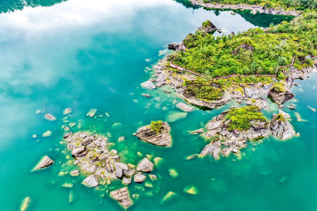 這是9月9日拍攝的小南海濕地自然保護區景色（無人機照片）。