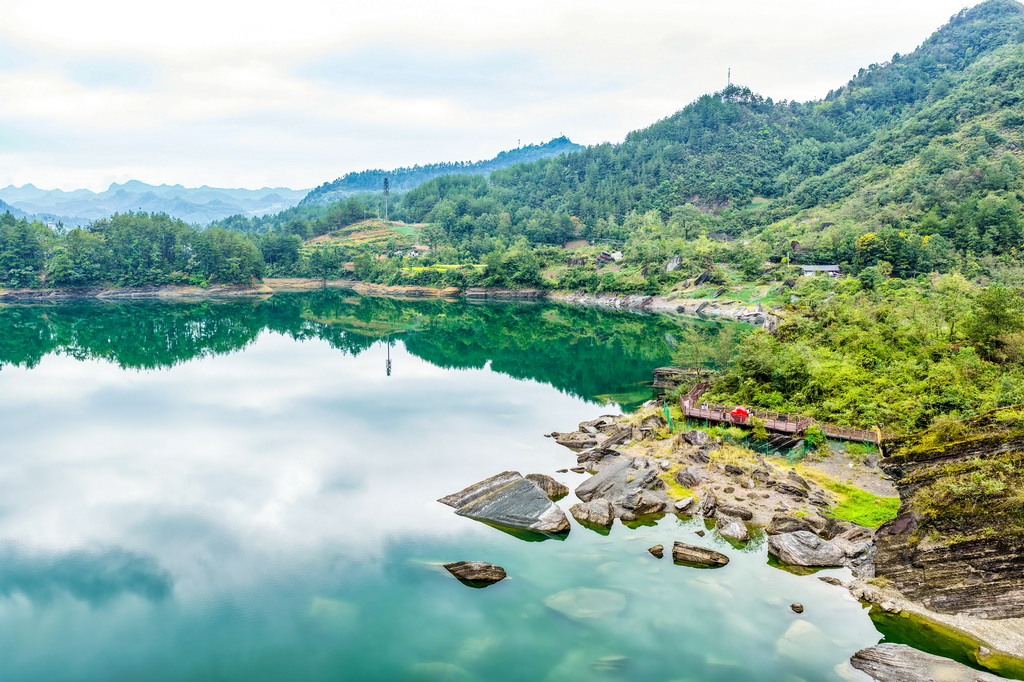 這是9月9日拍攝的小南海濕地自然保護區景色（無人機照片）。