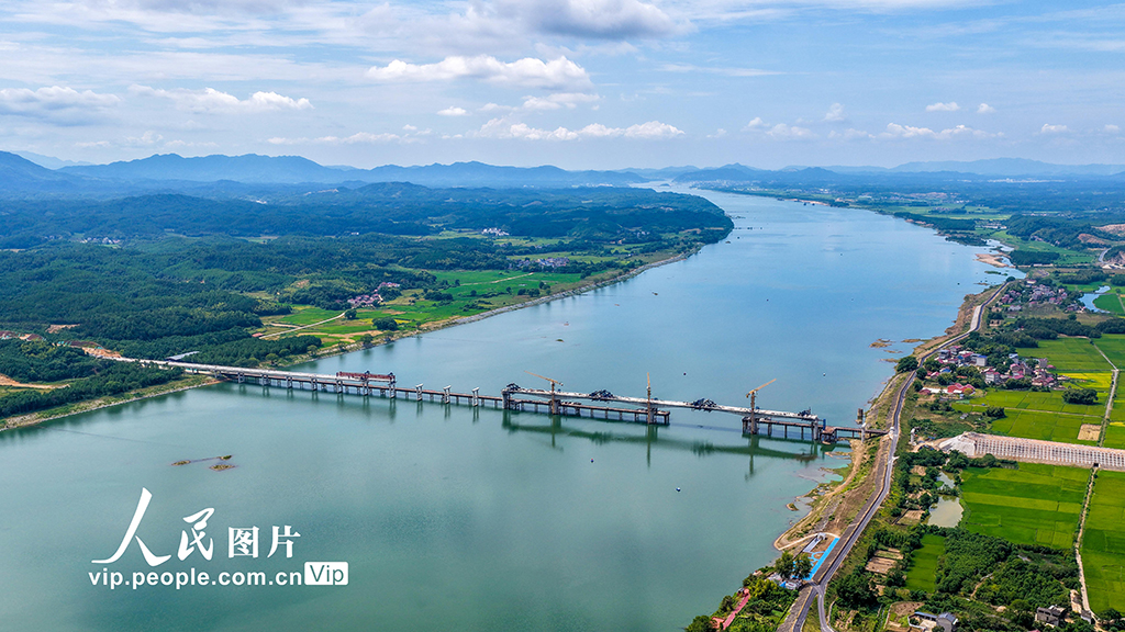 江西峽江:贛江仁和大橋建設如火如荼【4】