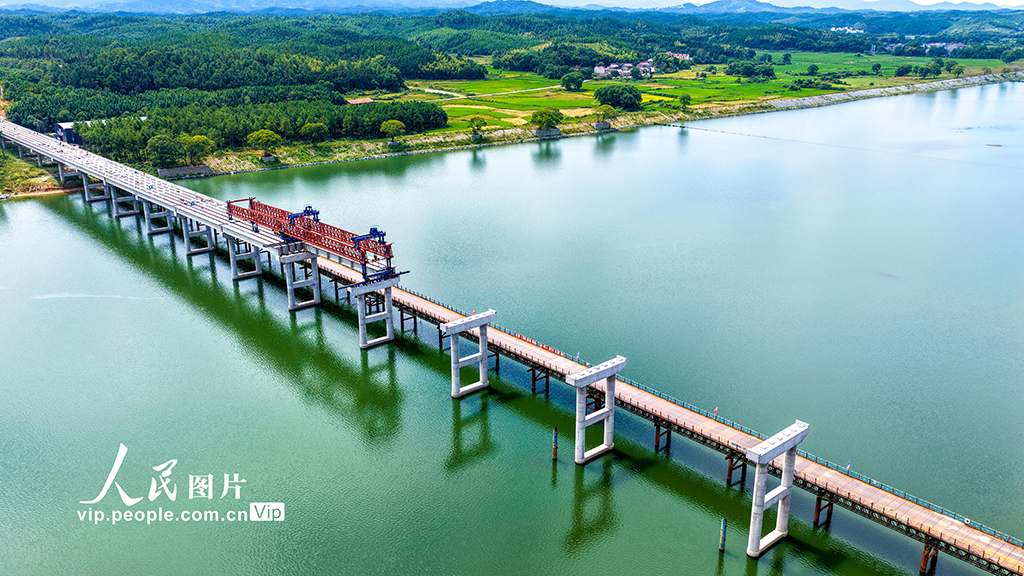 江西峽江:贛江仁和大橋建設如火如荼【3】